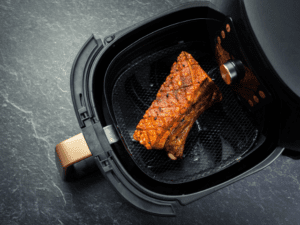 A crispy meat cooked in air fryer