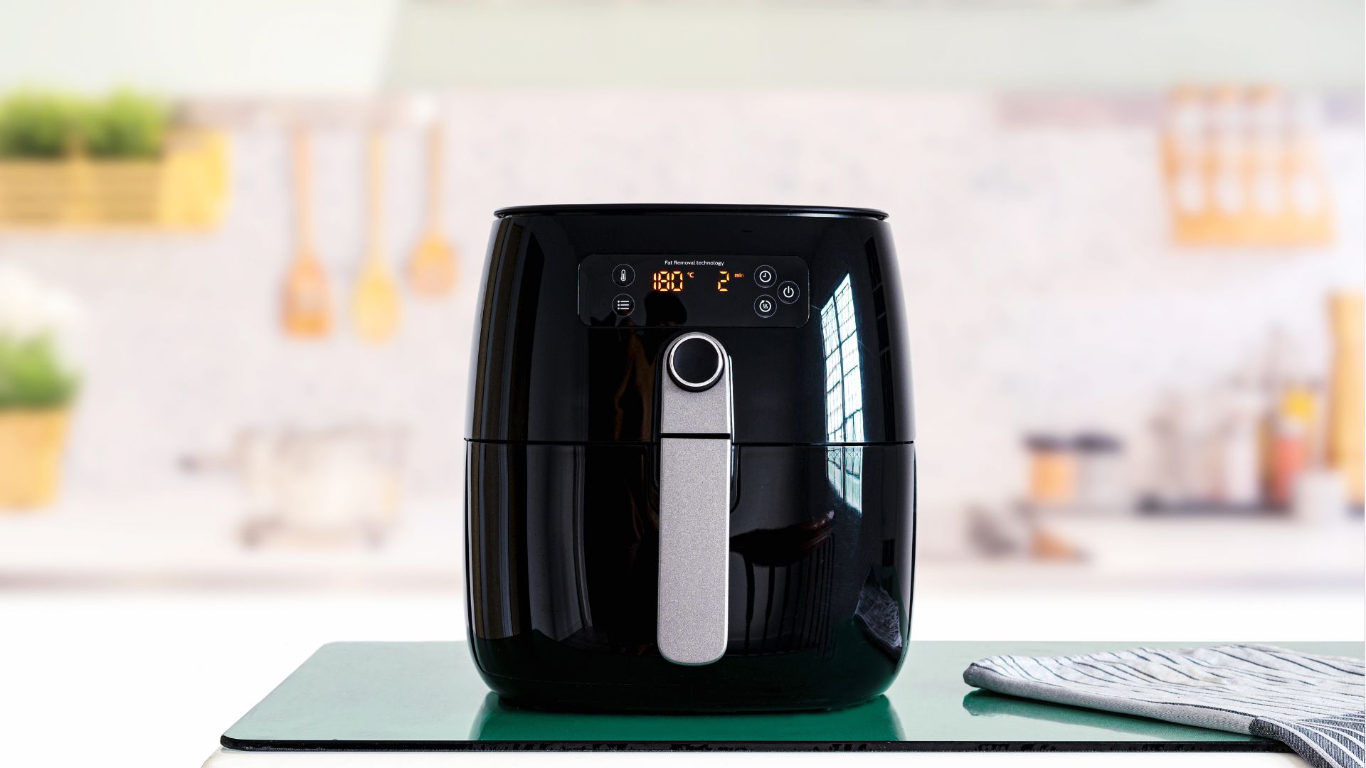 Air fryer with digital display