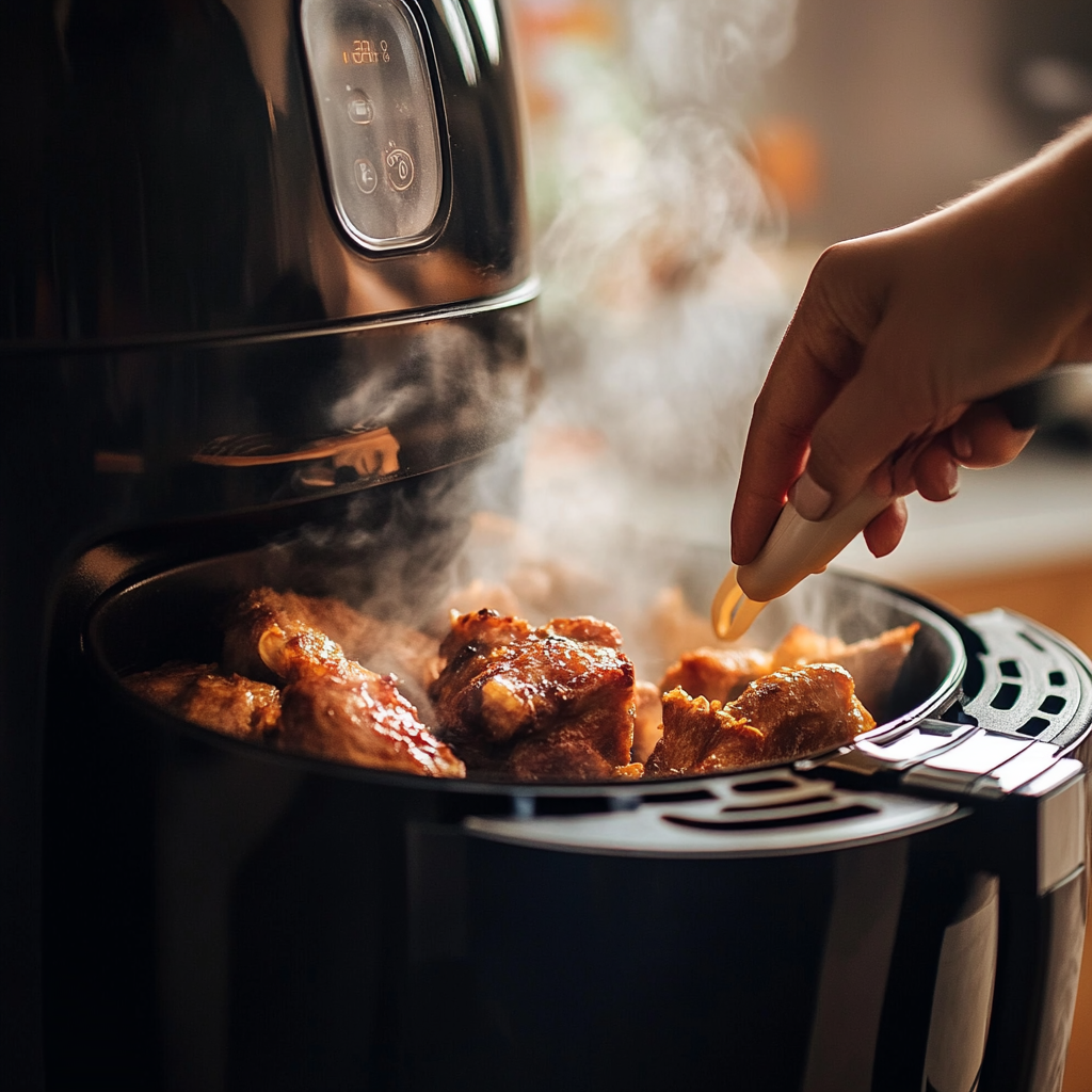 cooking temperature of an air fryer