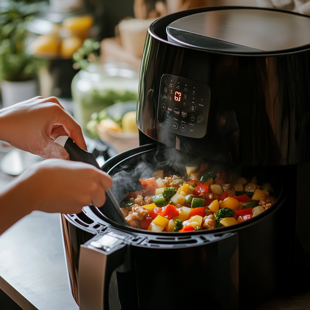 maximum temperature of an air fryer when cooking